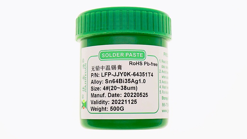 輪廓圖無(wú)鉛中溫錫膏-0K-6435-Ag1.0